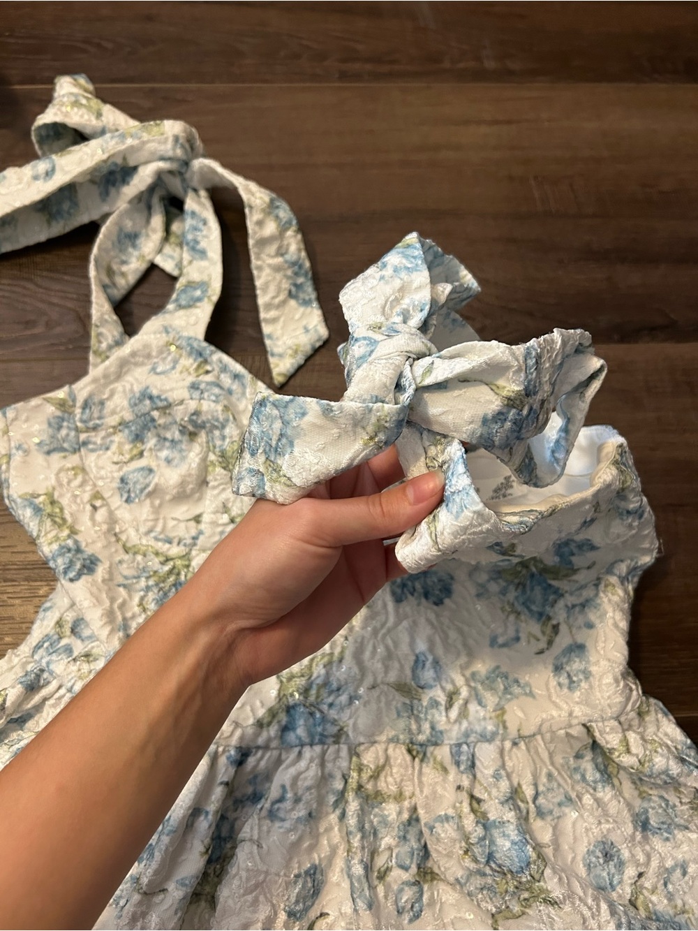 Altar'd State Blue and White Floral Dress - Picture 5 of 10